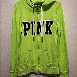 PINK Victoria's Secret Lime Green Hoodie